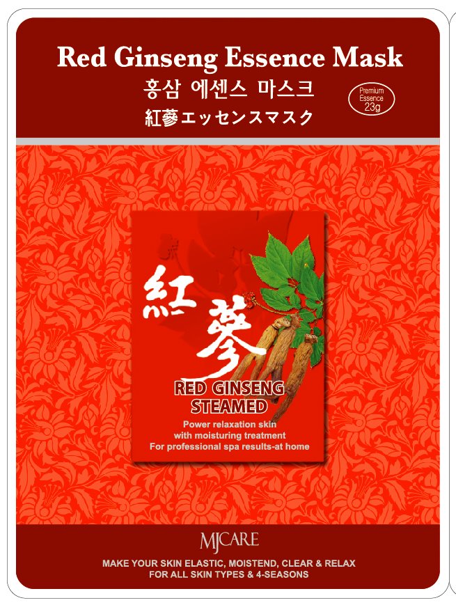 MJCare Red Ginseng Essence Mask - RM8 per pcs